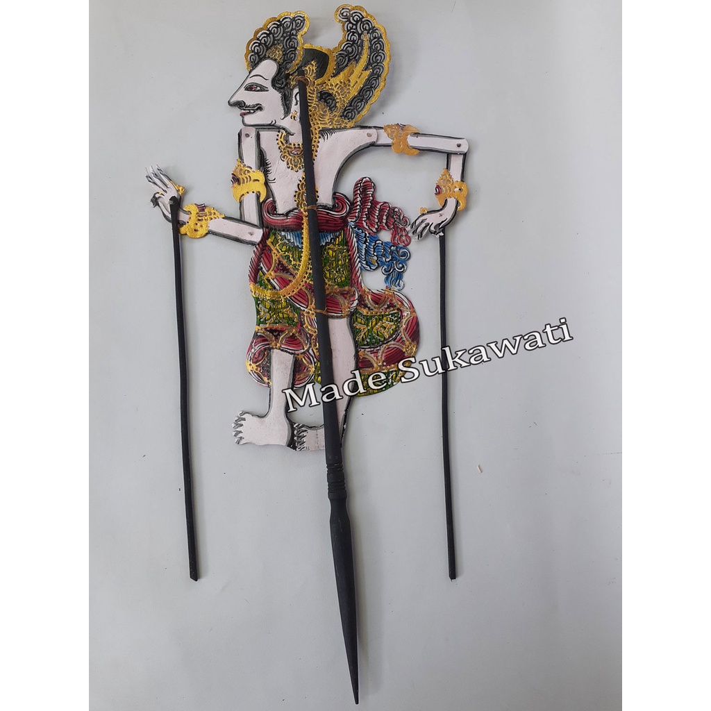 Kerajinan wayang kulit Arjuna rejuna ukir bali Hiasan Handmade