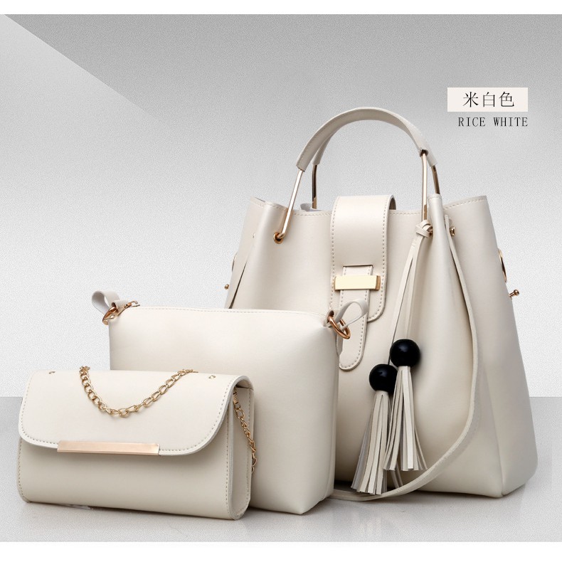 JK 603 TAS WANITA FASHION IMPORT SET 3 IN 1 C8210 Y4015 T205 U889 P8799