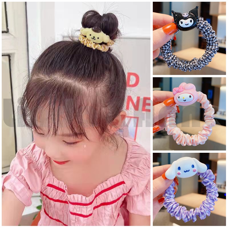 Srunchie Rambut Wanita Cartoon Elastis Daily Fashion Import - Ikat Rambut Cartoon