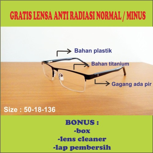 KACAMATA MINUS KOREA RODENSTOCK R6007 FREE LENSA ANTI RADIASI