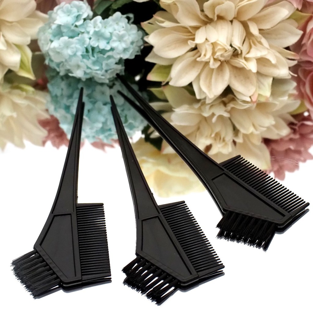 Sisir Kuas Cat Rambut Aplikator Semir Rambut Sisir Cat Rebonding Smoothing Plastik Hitam Hair Dye Comb Styling Murah