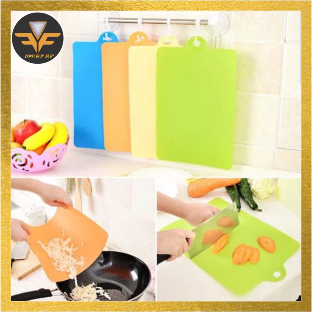 Talenan Plastik Lentur Alas Potong Telenan Chopping Cutting Board / Talenan plastik lunak flexible