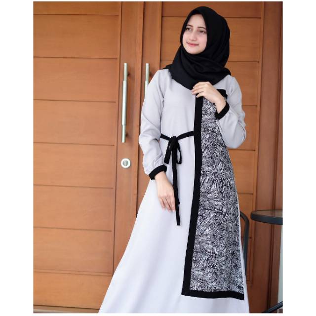 Bianka dress ori by kaleela.id, gamis kaleela