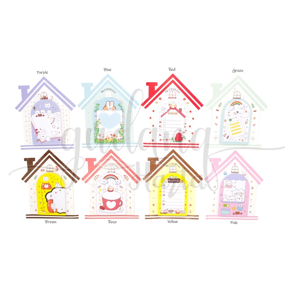 Sticky Notes Model Rumah Notes Motif House Unik DIY Scrapbook GH 301149