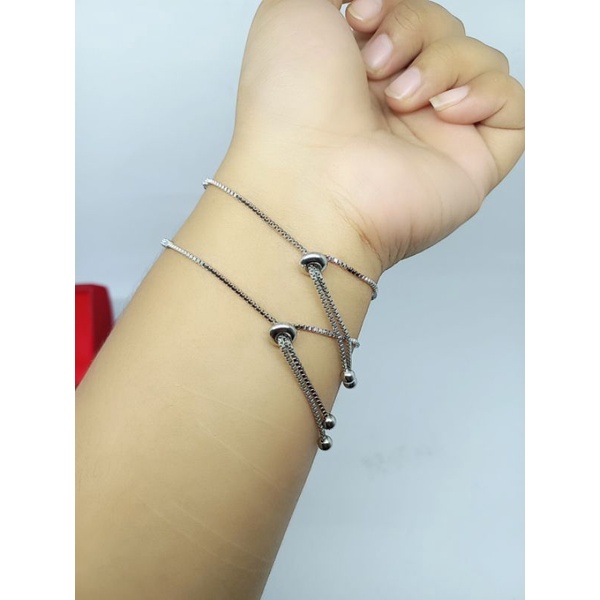 GELANG SERUT LISTRING + CART*R MP FULL/ GELANG PERAK SILVER 925 LAPIS EMAS/ GELANG FASHION WANITA TERBARU