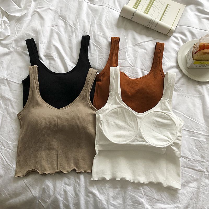 [ LINGERIE MASTER ] - (B-48) Tank Top Wanita Korean Style Fashion Tanktop Woman Basic-3