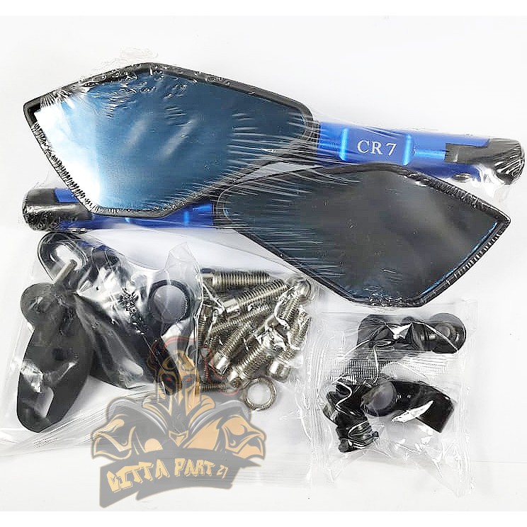 Spion Variasi Universal untuk Semua motor NMAX PCX JALU TANDUK HONDA YAMAHA kualitas mantap - hitam