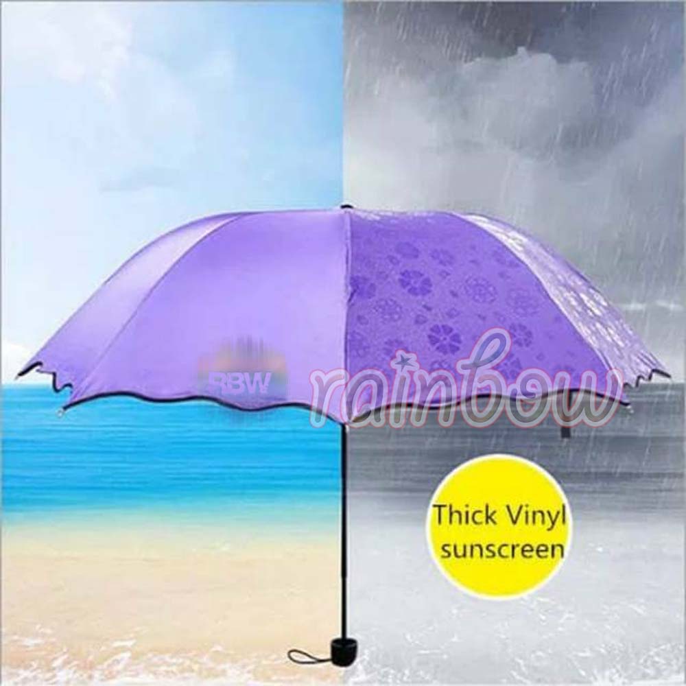 MAGIC UMBRELLA PAYUNG LIPAT 3D MUNCUL MOTIF JIKA BASAH PAYUNG 3D