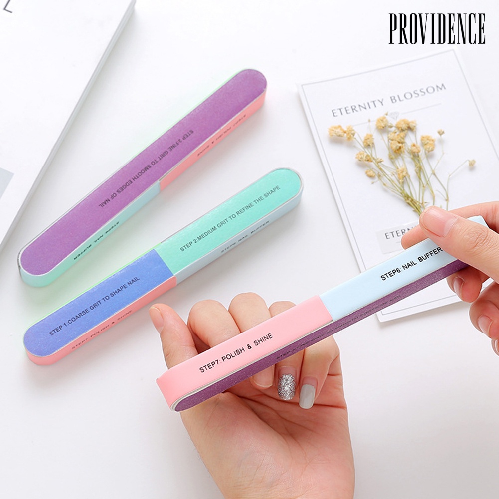 Providence 6Pcs Professional Double Sided Nail File Fingernail Buffer Dead Skin Remover