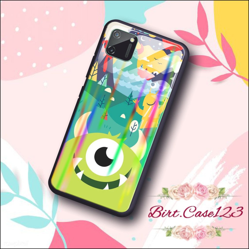 case softcase gambar MONSTER INC back case glass aurora Oppo A3s A1k A5 A9 2020 A7 F9 A5s A31 BC166