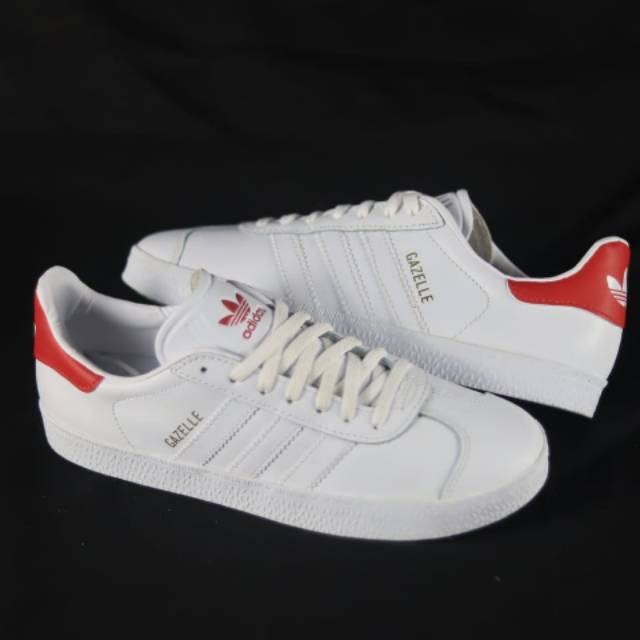 adidas gazelle white red