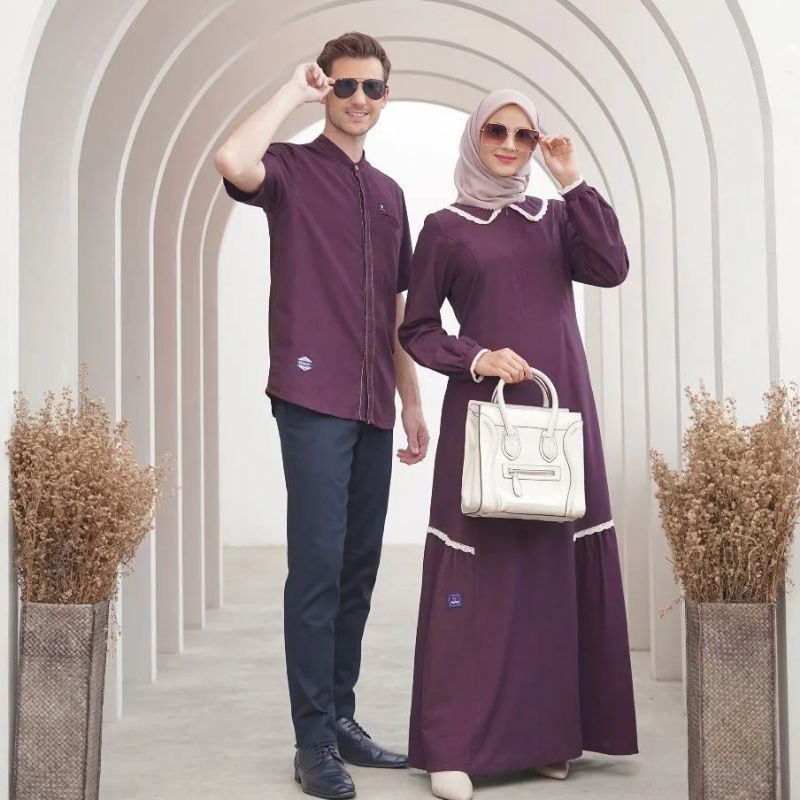 Gamis MuTif Radhia || NEW ARRIVAL || Couple 2022 Mutif || Burgundy || Mutif Man Rhadit ||