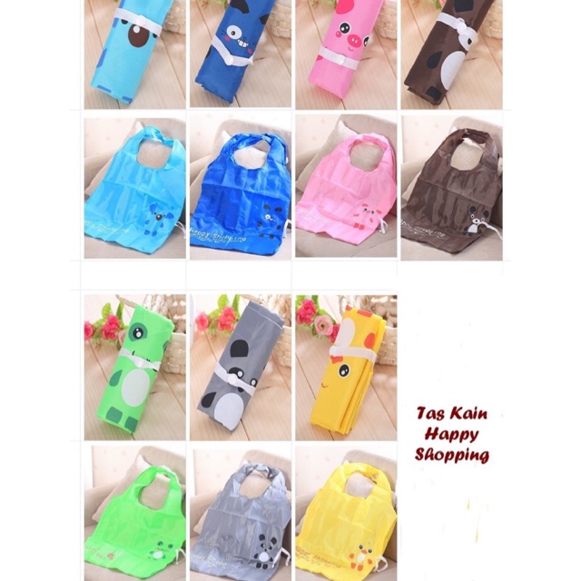 

Tas kain happy shopping
