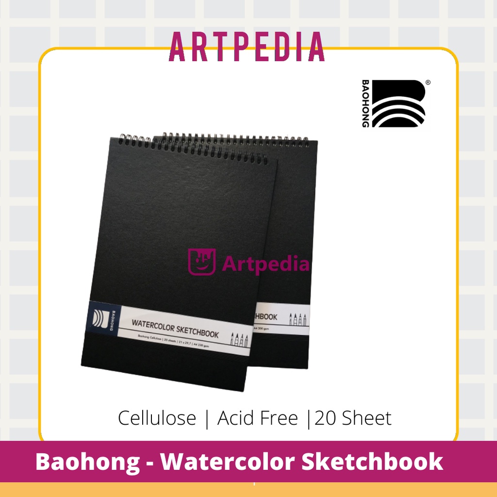

Baohong Watercolor Skethcbook A5 - watercolor Sketchbook cellulose A5