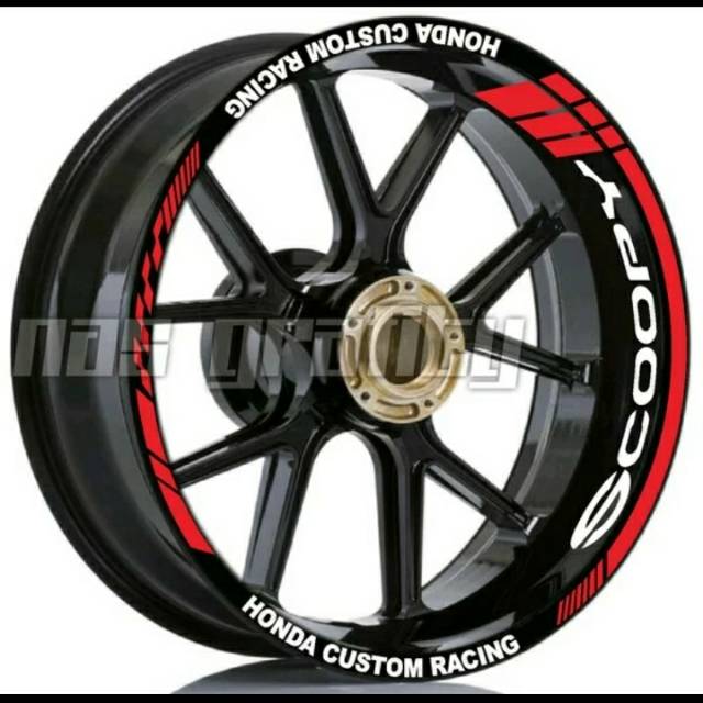 Citting sticker lis velg motor HONDA SCOOPY 003