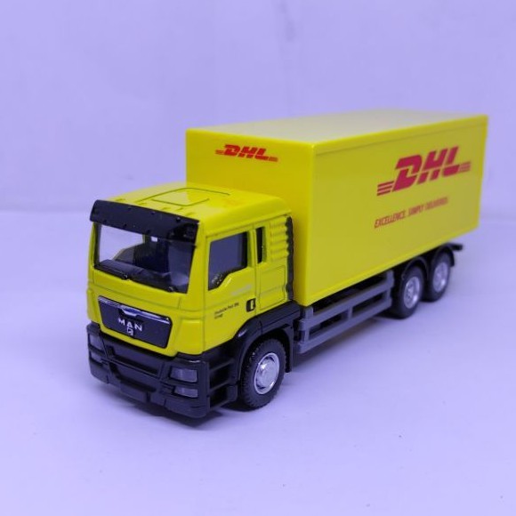Diecast Miniatur Truck MAN DHL Ekspedisi Mainan Truck Hadiah Anak Murah