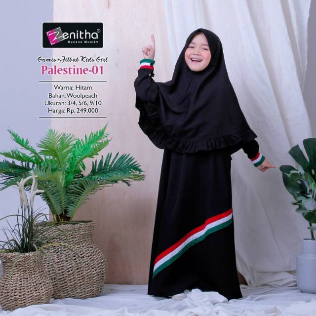 Gamis anak PALESTINE by ZENITHA