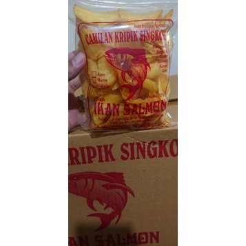 Kripik singkong 275g cap ikan salmon gurih camilan enak murah