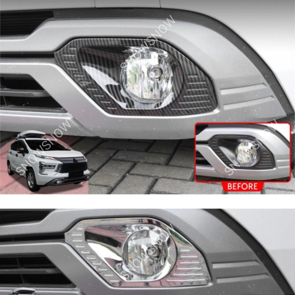 Fog Lamp Cover Xpander 2021 2022 2023 UP Foglamp Chrome Carbon