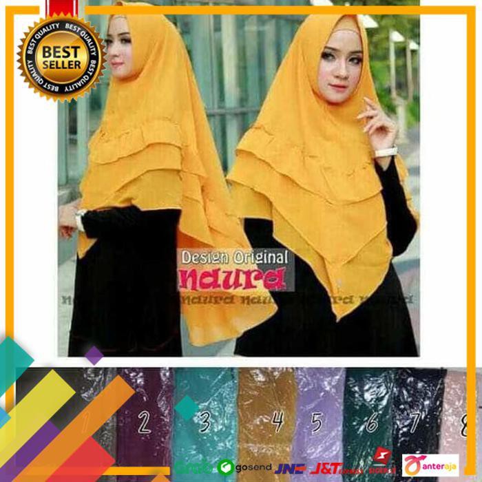 ON SALE.. KHIMAR PINGUIN 3 LAYER / HIJAB SYARI 3 LAYER / JILBAB INSTAN ..TERLARIS