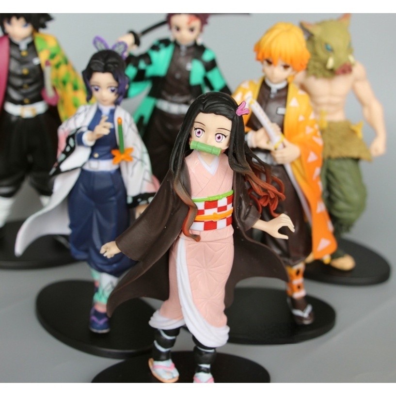 Demon Slayer Figure Original Tanjiro Kamado Kyojuro Rengoku Demon Slayer Vibration Stars Action Figure Anime