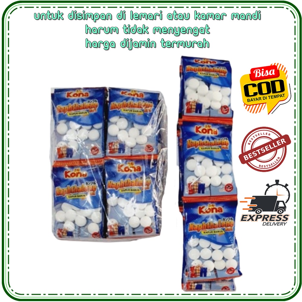 Kapur Barus Putih Kamper Mini merek KONA Kapur Barus Pengusir Tikus Kapur Barus Anti Serangga