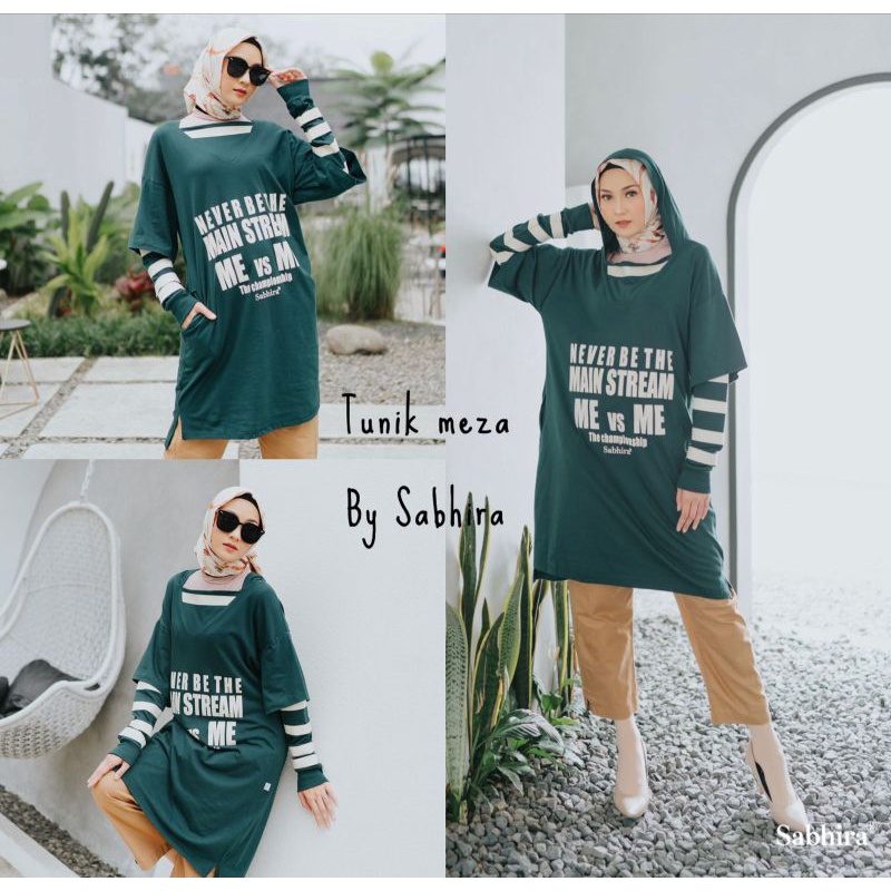 TUNIK GREEN MEZA BY SABHIRA_CO