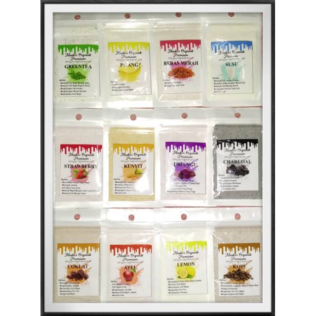 MASKER ORGANIK 15 GRAM BUBUK / FACE MASK ORGANIC / MASKER OAT / MASKER WAJAH
