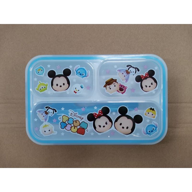 GBI Lunch Box Kotak Makan Youyee 3 Sekat Anti Tumpah Anti Bocor / Bekal Wadah Makanan Anak