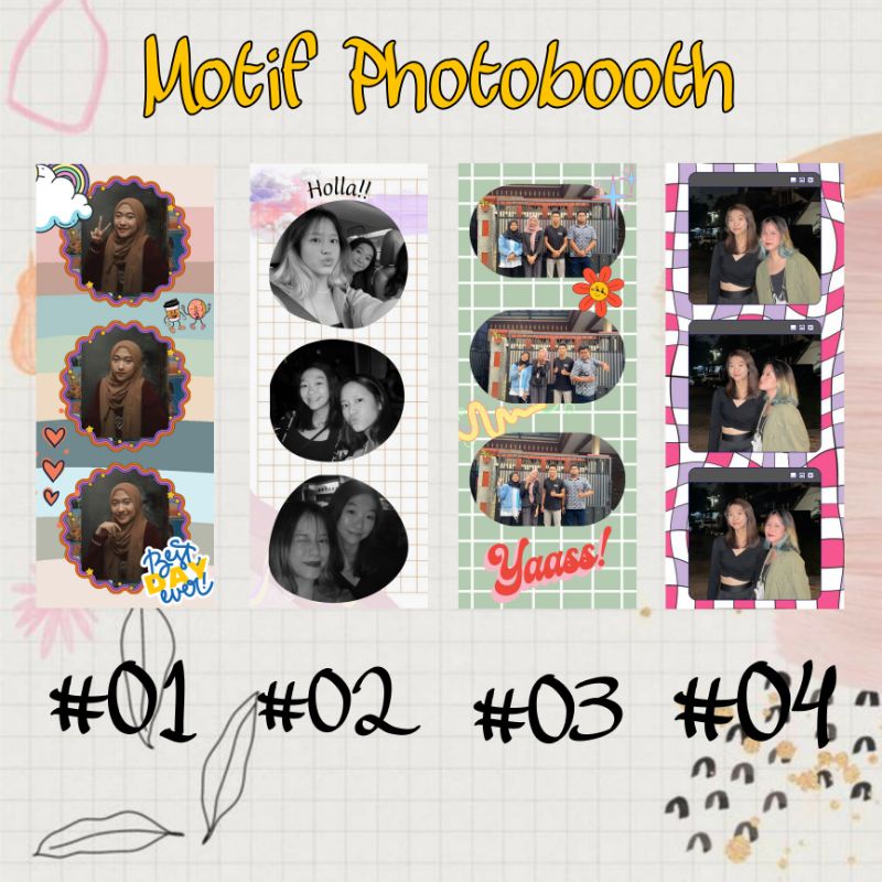 (5pcs) PHOTOBOOTH PART 1 | PHOTOBOTH CETAK | PHOTOBOX | PHOTO STRIP | POLAROID