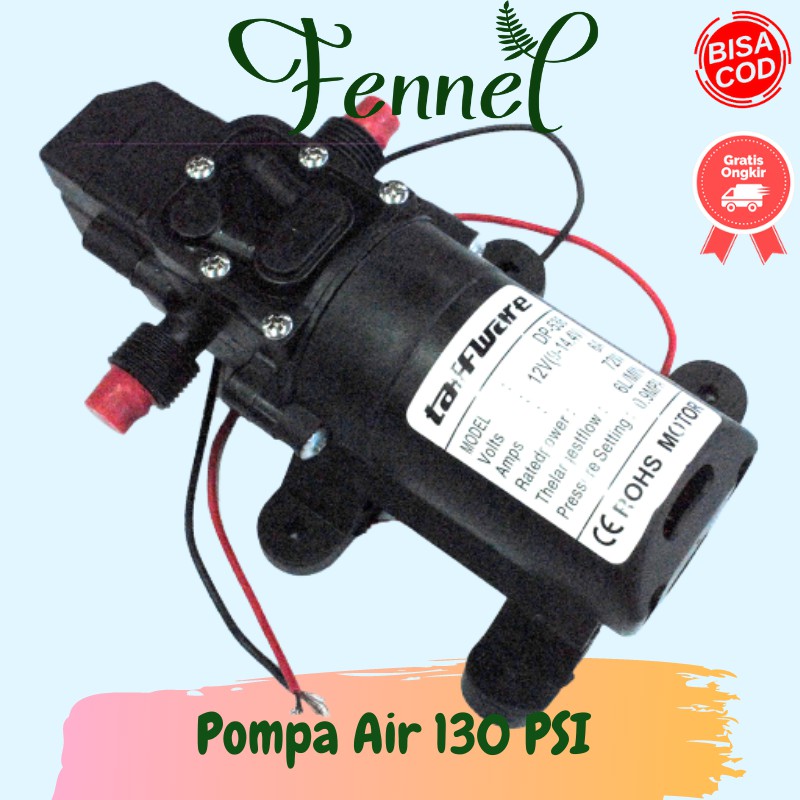 Pompa Air Tekanan Tinggi 12V 72W 130PSI