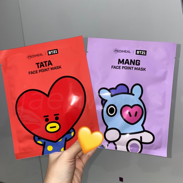 Download Bt21 X Mediheal Face Point Mask Masker Mediheal Bts Bt21 Tata Mang Shopee Indonesia PSD Mockup Templates