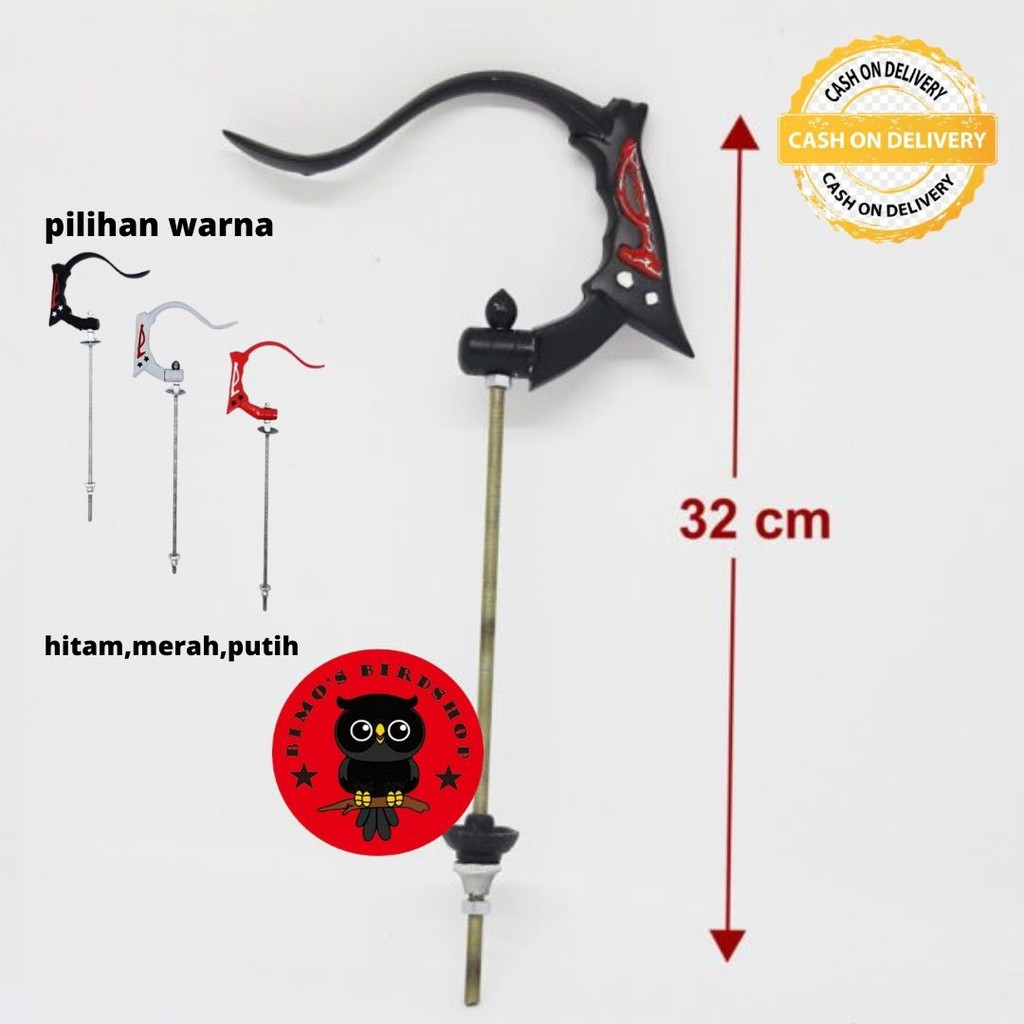 GANTUNGAN SANGKAR LIPAT HITAM BATMAN LOVEBIRD PLECI TERLARIS REP BNR