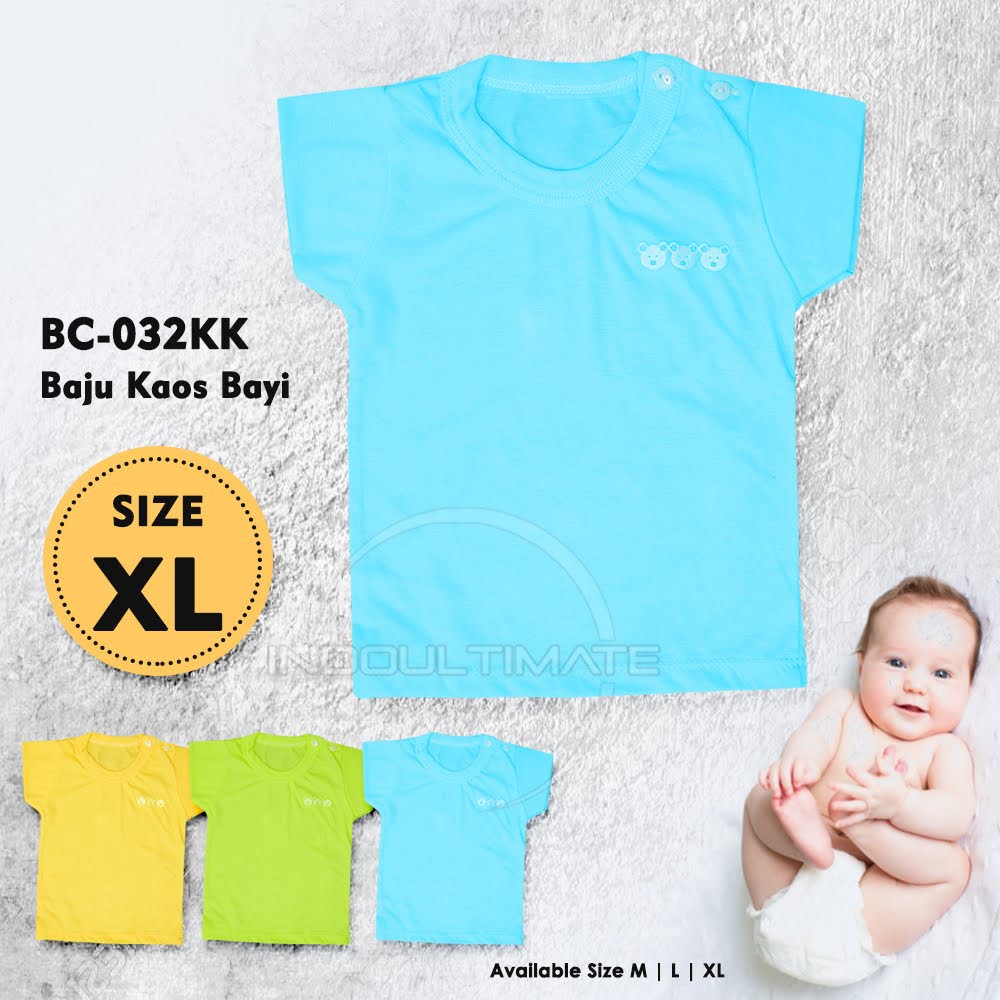 BC-032KK Kaos Anak Bayi Balita Cotton Baju Harian Bayi Oblong Setali Polos Pakaian Bayi Atasan Bayi