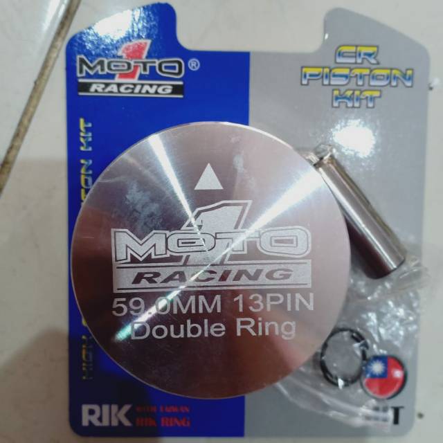 Piston 59 mm Pen 13 Double Ring MOTO 1
