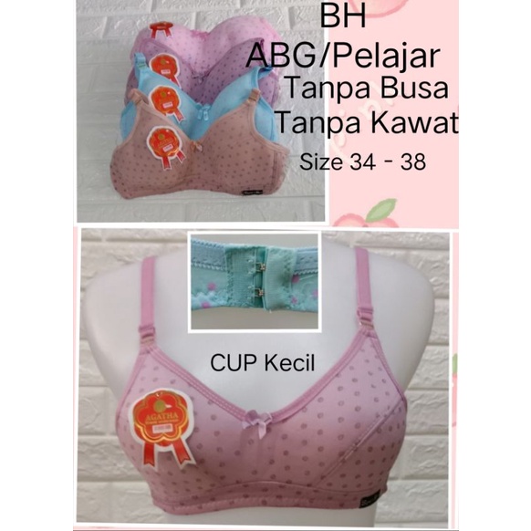 BH Pelajar / ABG Hak 2 (303) BRA Tanpa Busa Tanpa Kawat 34-38