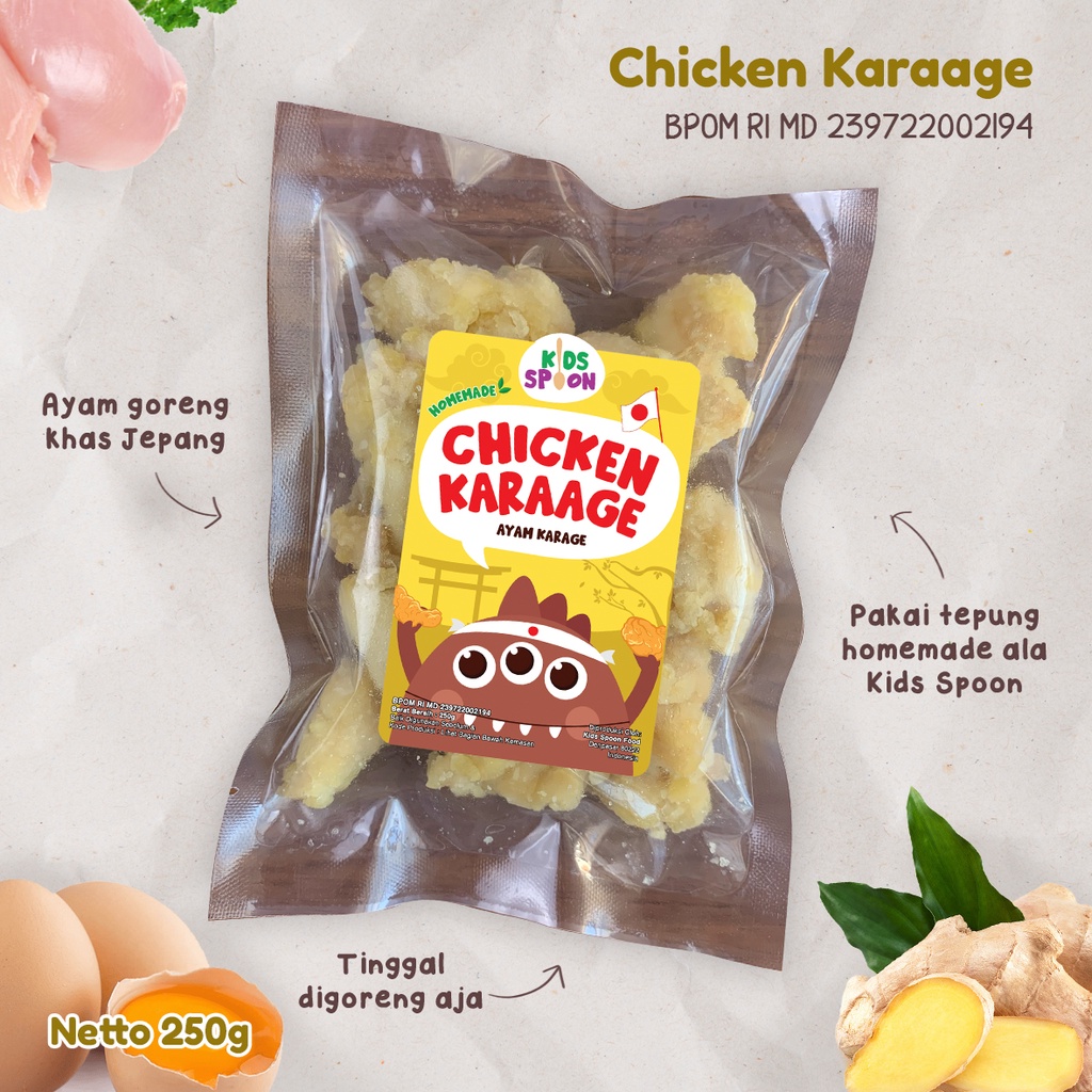 

Kids Spoon Chicken Karaage 250g/ Ayam Goreng Khas Jepang Homemade Tanpa Pengawet dan MSG