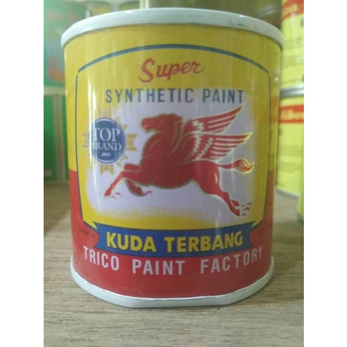 

Mantap Cat Minyak Kuda Terbang /Cat Besi Kayu Minyak 0.1 Liter Banyak Warna Terlaris