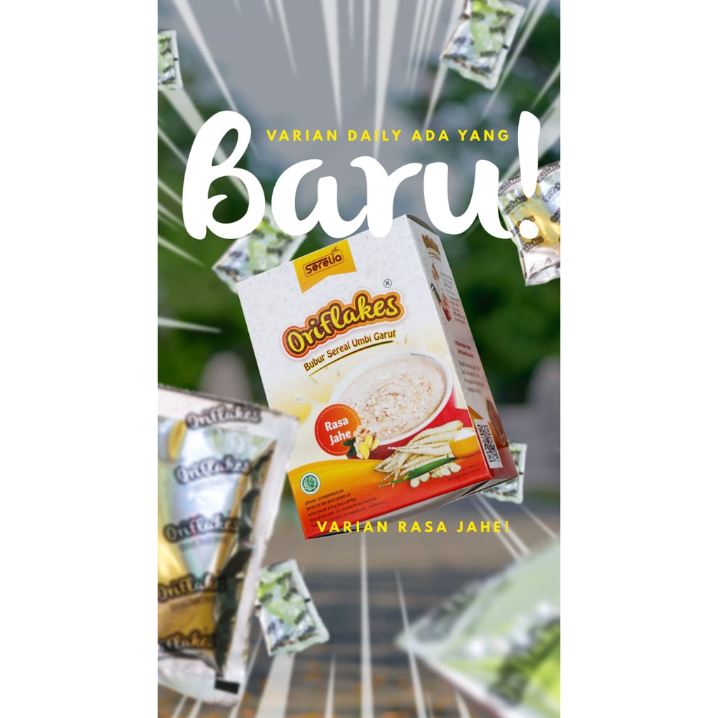 

Quaker oatmeal Sereal anak rasa Strawbery Vanila Coklat Oriflakes Daily Saset