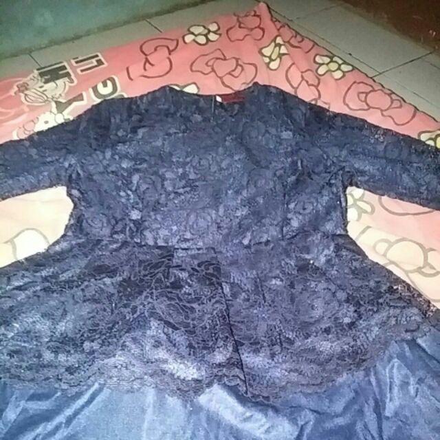 Couple Aurora Navy Busui/brukat/batik