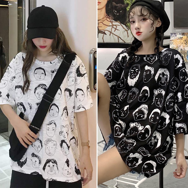 [Lisa] Kaos T-Shirt Wanita Lengan Pendek Model Round Neck