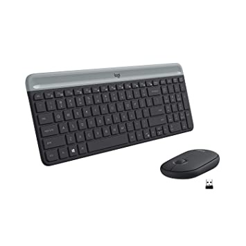 Logitech MK470 Slim Combo Keyboard &amp; Mouse Wireless - Graphite