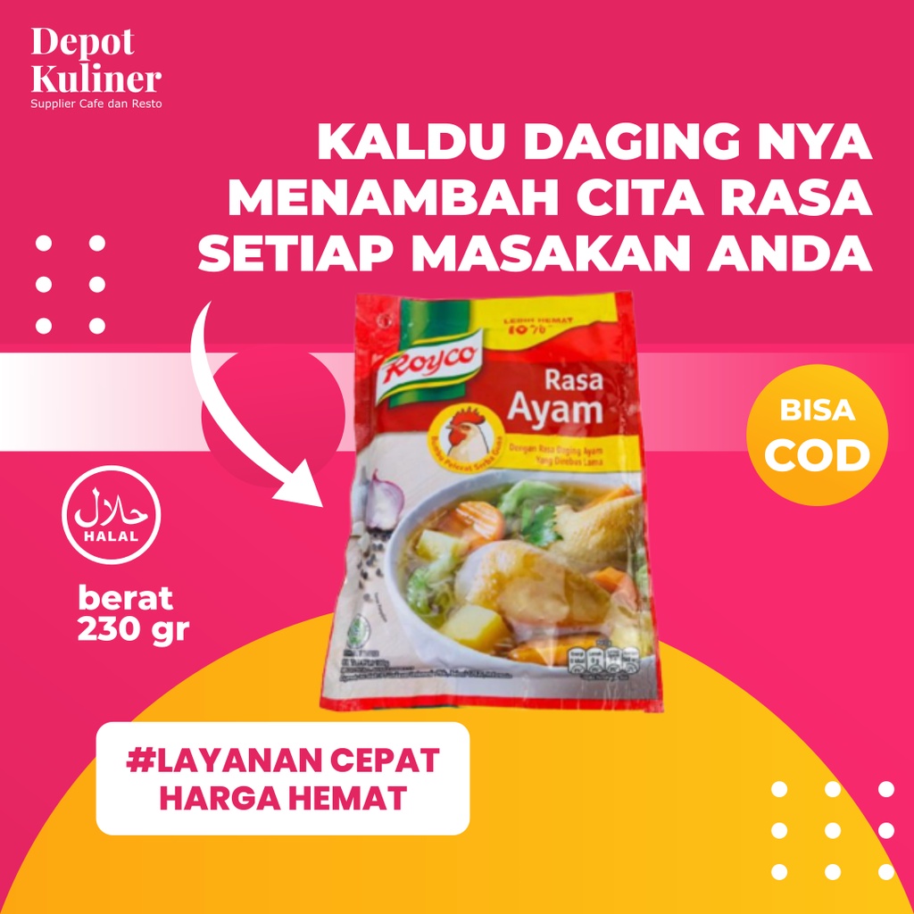 Royco Penyedap Rasa Ayam dan Sapi 230 Gr