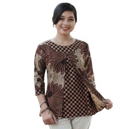 Atasan Batik Wanita Blouse Model Bolero S-M-L-XL-XXL-3L-4L-5L