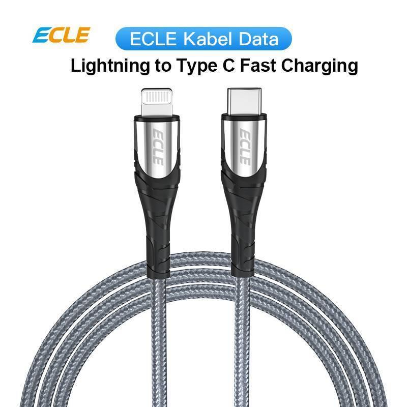 ECLE Fast Charge Data Cable Type C-L Grey