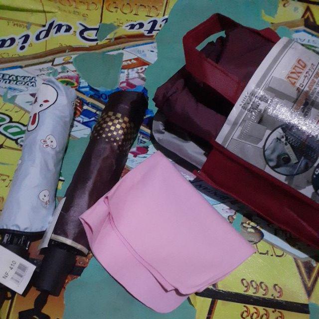 Payung Lipat 3 Motif Line Lucu Nf 410