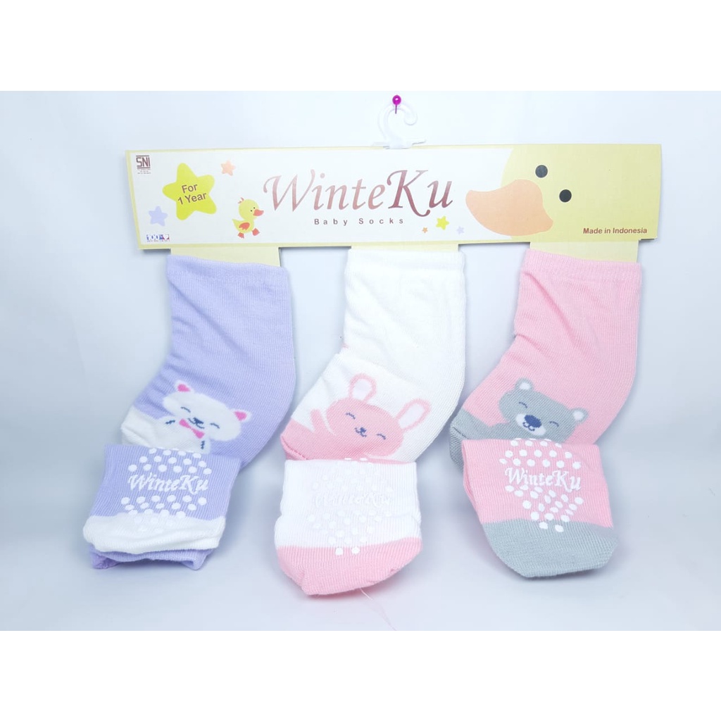 WINTEKU baby sock prewalker winteku animals- 1tahun-2tahun