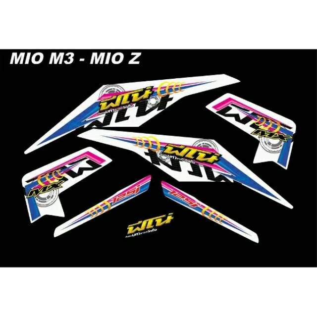 Striping Mio M3 Striping Mio Z Sticker Mio M3 Dan Z Lis Body