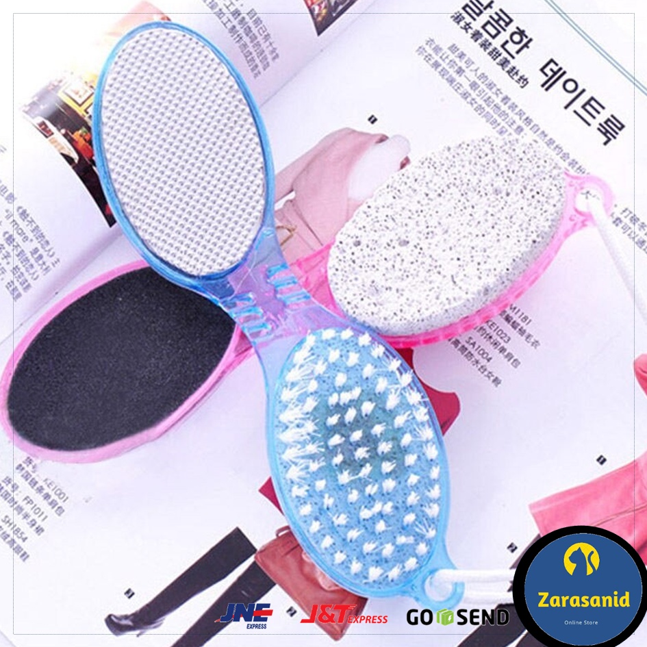 Pedicure Paddle Brush 4 Step Sikat Kaki Penghalus Tumit Kapalan 4in1 Praktis
