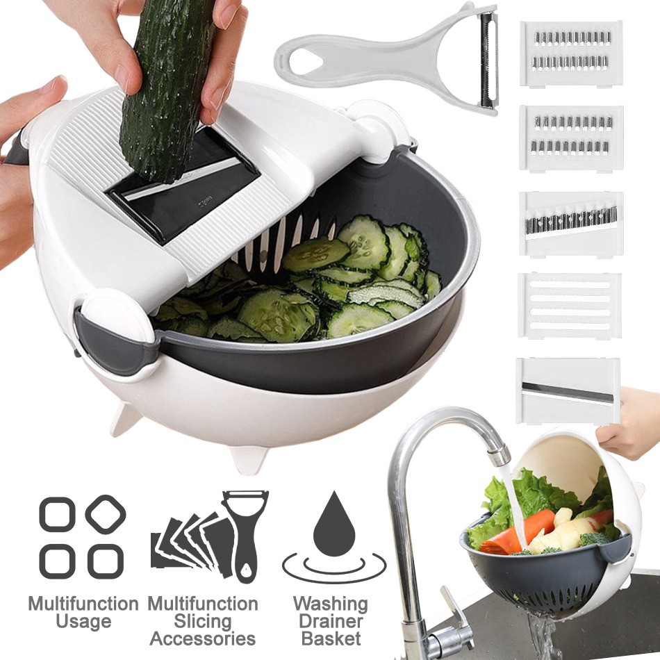 ALAT PARUT PARUTAN SERUTAN  BASKOM MULTIFUNGSI SERBAGUNA Vegetable Basket Cutter BUAH SAYUR VA11